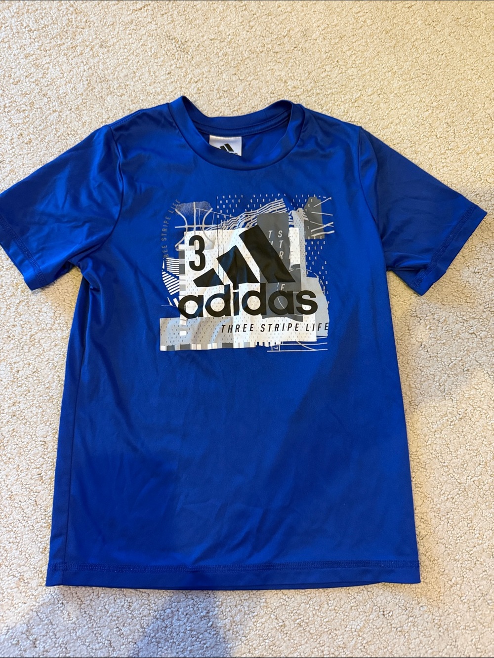adidas Royal Blue Graphic Short Sleeve Tee